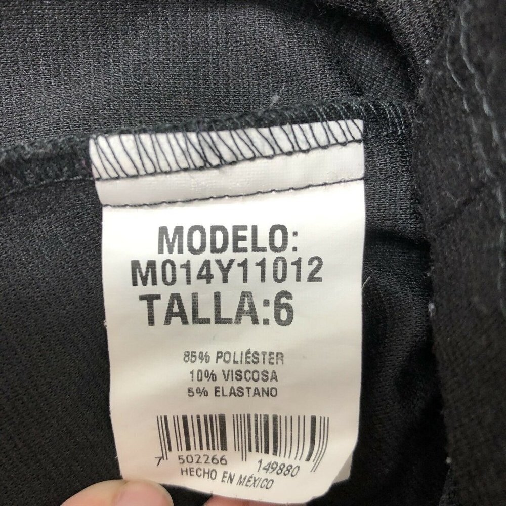 Girls Coat Black Moto Biker Jacket 725 Originals 6 - Picture 4 of 6